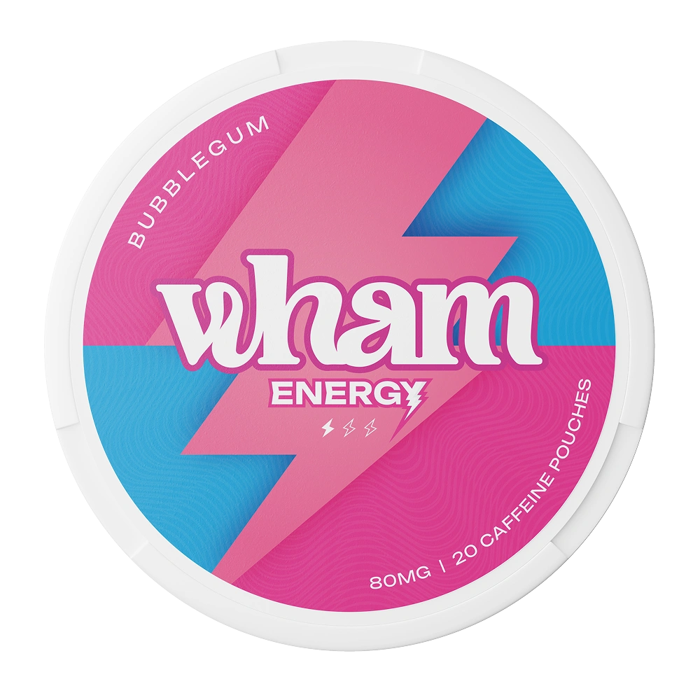 Wham Energy Caffeine Pouches - Bubblegum Flavour 100mg