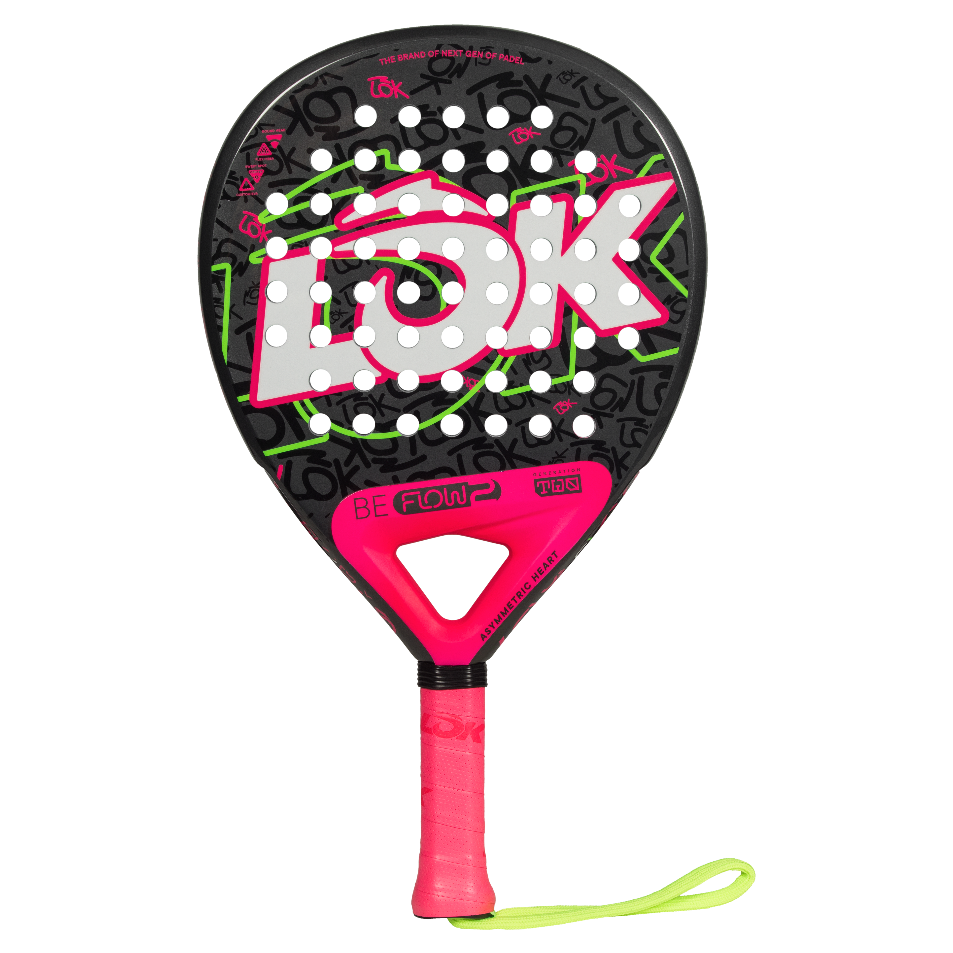 LOK Be Flow Pink Gen 2 padel racket